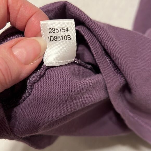 Loft szS pretty purple cap sleeve flower detail and decorative stitching EUC - Picture 6 of 8
